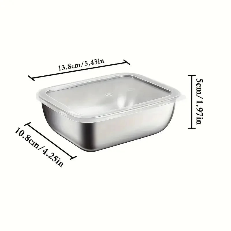 Stainless Steel Food Storage Stackable Meal Prep Containers