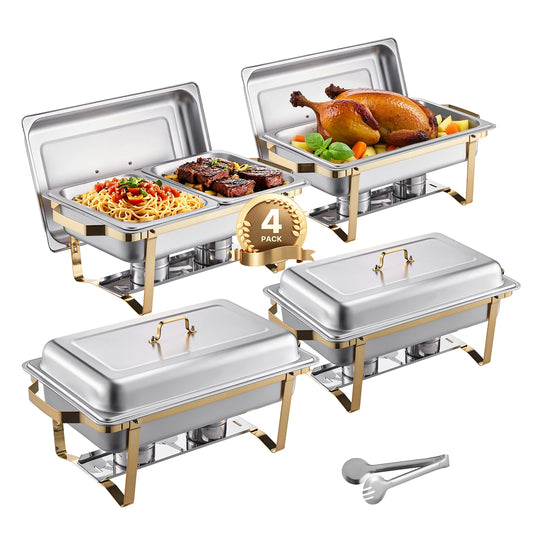 8 Qt Chafing Dish Buffet Set Stainless Steel Chafer