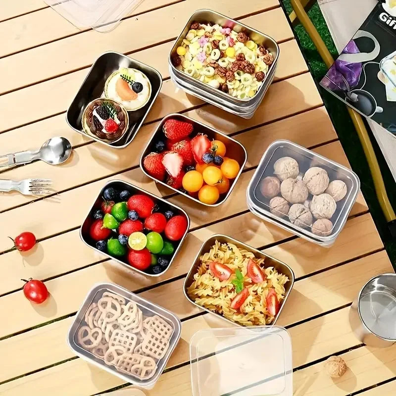 Stainless Steel Food Storage Stackable Meal Prep Containers