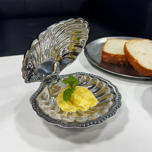 French Caviar Stainless Steel Clam Tray